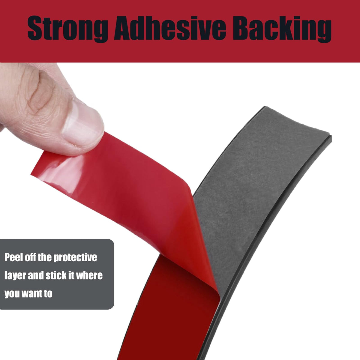 Neoprene Rubber Strips Self Adhesive Solid Rubber Sheets Rolls Strips for DIY Crafts Projects Insulation Cushion Gaskets Padding Sealing Warehouse Flooring Protection Black 1" Wide x 1/8" Thick x 120" Long