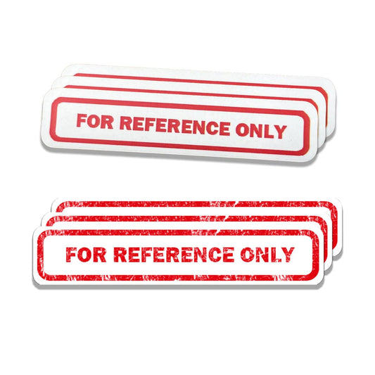 “for Reference ONLY” Waterproof Removable Label | Pack of 400 (Set A, 0.5 X 2) Set A "0.5 X 2 "