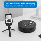 Denpetec Motorized Rotating Display Stand, 360 Degree Electric Turntable Matte