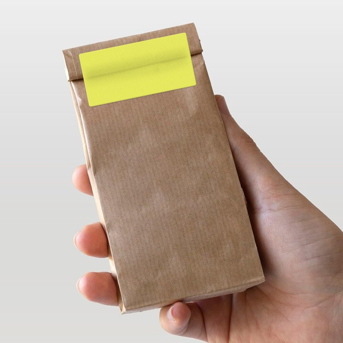 Yellow Direct Thermal Labels Vinyl 3 × 2 Inch Self-Adhesive Rectangle Stickers Roll Waterproof Printer Decals Name Tag for QR Code DIY Office Address 500 PCS Yellow