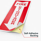 OLANZU Fire Extinguisher Stickers for Wall, 24 Pack, 4x12" Pack of 24