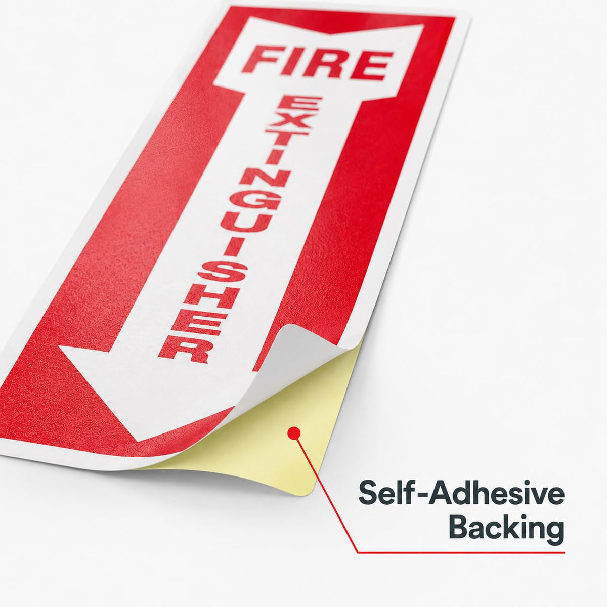 OLANZU Fire Extinguisher Stickers for Wall, 24 Pack, 4x12" Pack of 24