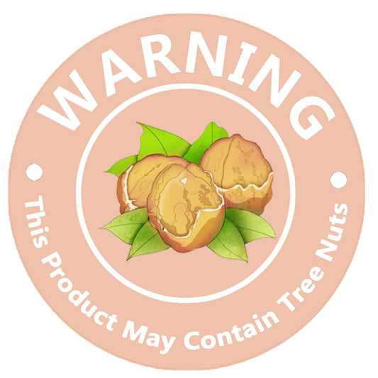 1.5 Inch Contains Nuts Tree Nuts Allergen Labels,Allergy Warning Stickers,Food Advisory Labels for Food Packing,Retail and Restaurants,500 Pcs.