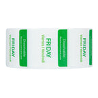 Restaurantware RW Smart 1 Inch x 1 Inch Food Rotation Labels 3500 Dissolvable Food Safety Labels - Premium Trilingual Paper Day Of The Week Labels For Food Storage Or Prep Weekly 7-Day