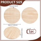 PH PandaHall 90 Holes Wooden Skewer Holder Food Display Stand Kabobs Appetizer Displays Round Fruit Skewers Board Dessert Lollipop Holder for Parties Birthday Barbecues Cocktai Picnic Catering