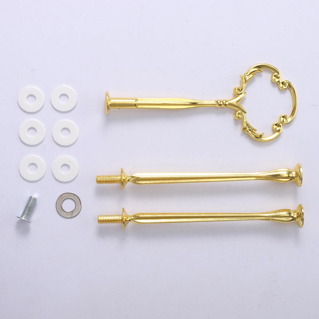 3 Tier Little Crown Tiered Tray Hardware Kit, Gold Cake Stand Hardware