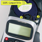 5 Paper + 5 Plastic Label Tape Replacement for Dymo Label Maker Refills 12mm x 4m 1/2'' x 13'