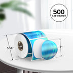 2 inch Round Holographic Thermal Labels 200pcs/roll & 500pcs/roll