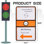 Amylove Set of 12 Traffic Cone Sleeve with Pockets, Multicolor