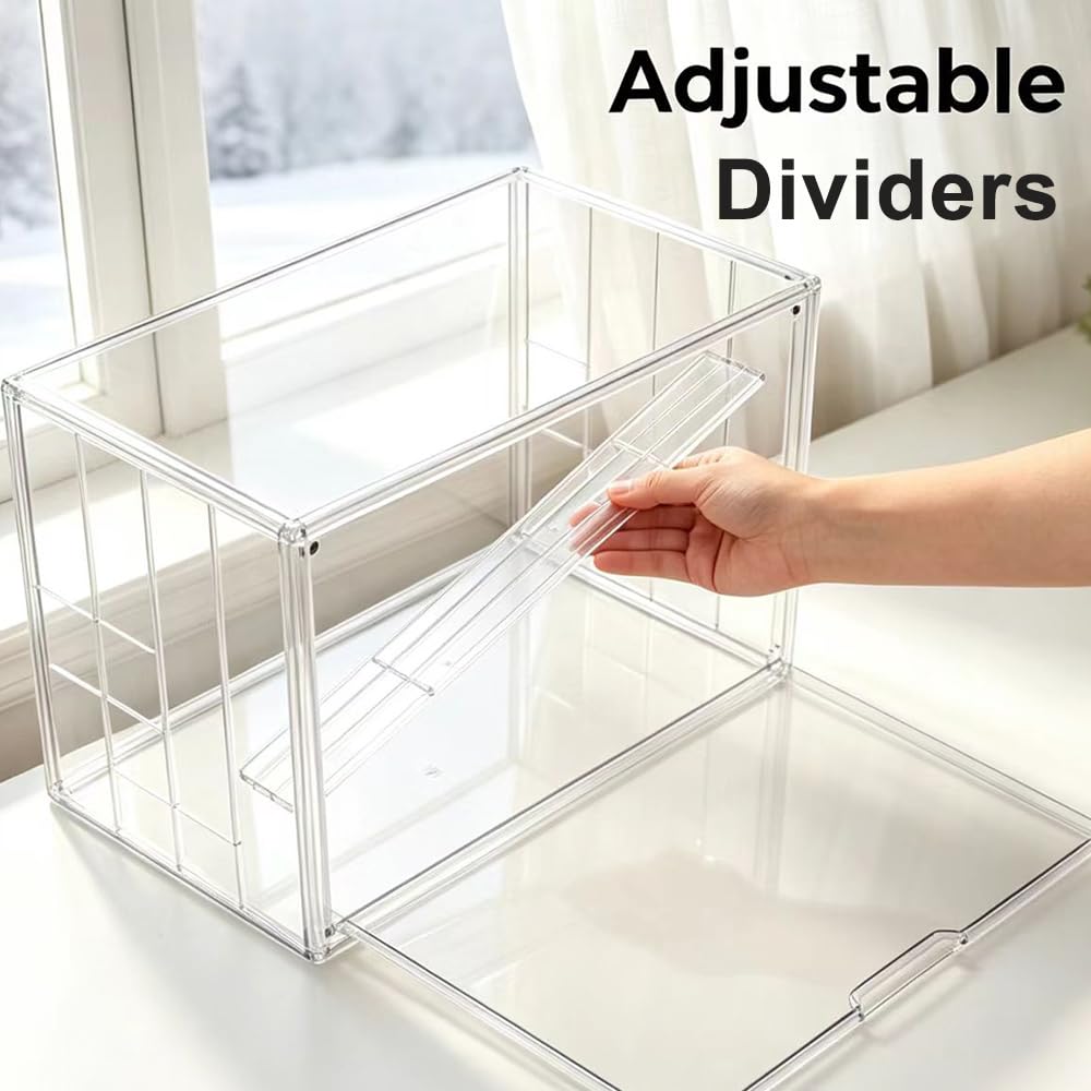 Mini Greenhouse Clear Pastry Display Case, 14.2" L x 8.7" W x10.7 H 3‑Tier Countertop Bakery Display Cabinet with Flip , Clear Dessert Holder for Bread, Pastries, Coffee Pods, Kitchen Supplies 14.2" L x 8.7" W x 10.7 " H 1
