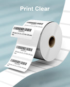 2.25" x 1.25" 3-Proof White Direct Thermal Labels for Zebra ZD410 ZD411 LP2824 ZD421 ZD420 GK420D, 12 Rolls 12000 Pcs 2-1/4x1-1/4 Barcode Return Address Labels Used with Rollo MUNBYN 2.25"x1.25"-12000 Labels