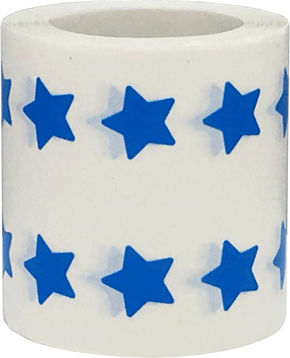 Blue Star Shape Stickers 0.50 Inch 1,000 Adhesive Labels Blue