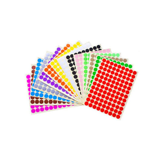 14 Sheets (1512 Pcs) Essential Oil Bottle Cap Labels Stickers Printable and Handwritten 16mm Round Blank Labels Stickers Top Label Stickers for Essential Oil Cap Assorted Color