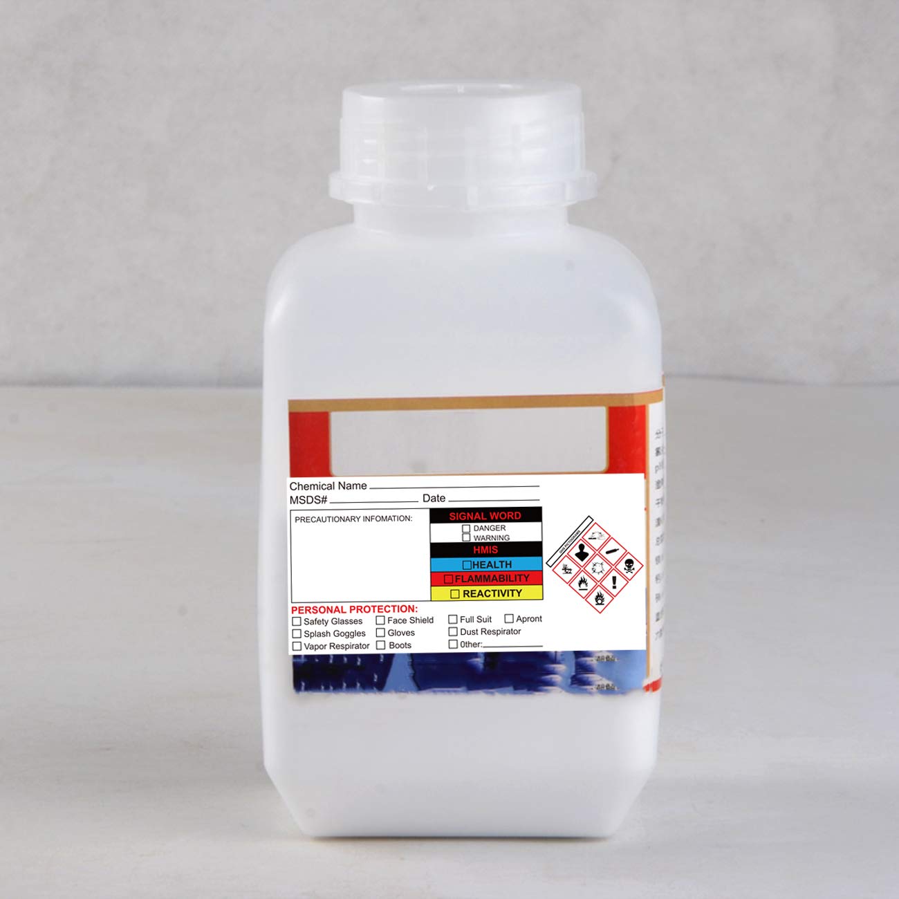 Chemical Identifying and Marking Labels 2x4 inch Safety Data Sheet Stickers 300pcs