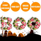 Cardboard Letter Fillable Charcuterie Board Candy Food Tray, 12.2 inch, Party Event Decoration (Boo Shape)