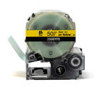 Epson LABELWORKS 250BYPX Label Tape - Black on Yellow - 2" (50mm), 26.2ft
