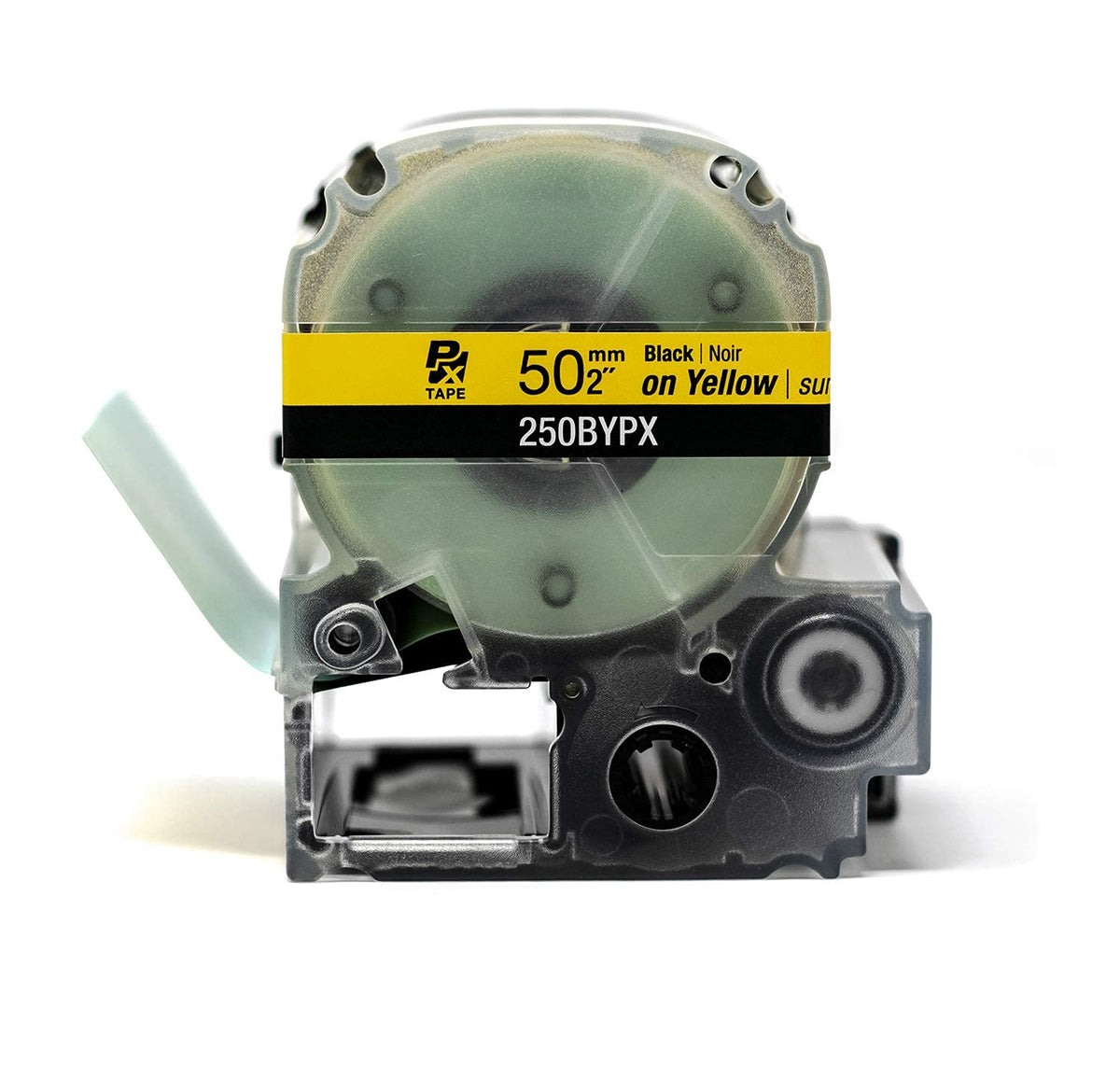 Epson LABELWORKS 250BYPX Label Tape - Black on Yellow - 2" (50mm), 26.2ft