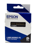 Epson LABELWORKS 212GBPX Label Tape - Gold on Black - 1/2" (12mm), 30ft 12mm