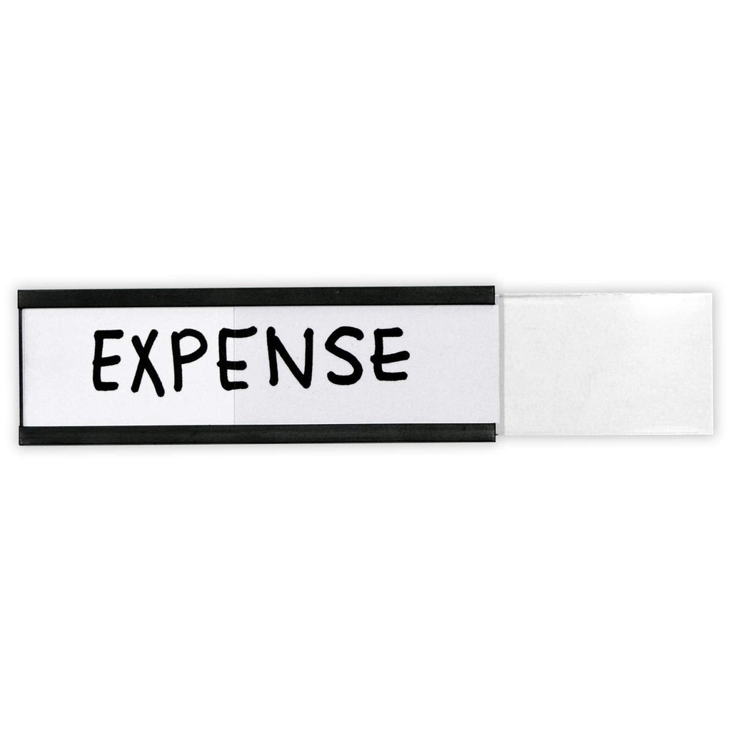 SmartSign Pack of 25 Magnetic"C" Channel Label Holders | 1" x 3" 1" x 3"