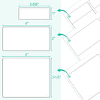 LLIKED 8.5x11 Matte Assorted Printable Bulk Sticker Paper 1380 Labels 90 Assorted