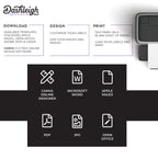 105 Dog Bone Shaped Printable Labels, 2.4 x 1.1 inches 105 Labels Uncoated White