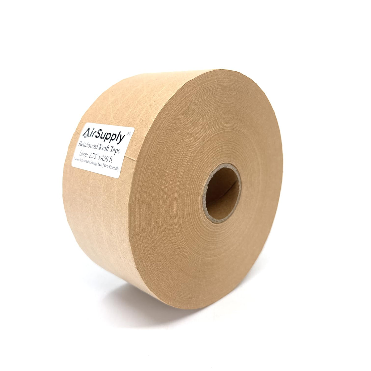 AIRSUPPLY 2.75 in x 450 ft Water Activated Reinforced Kraft Tape, 2 Rolls