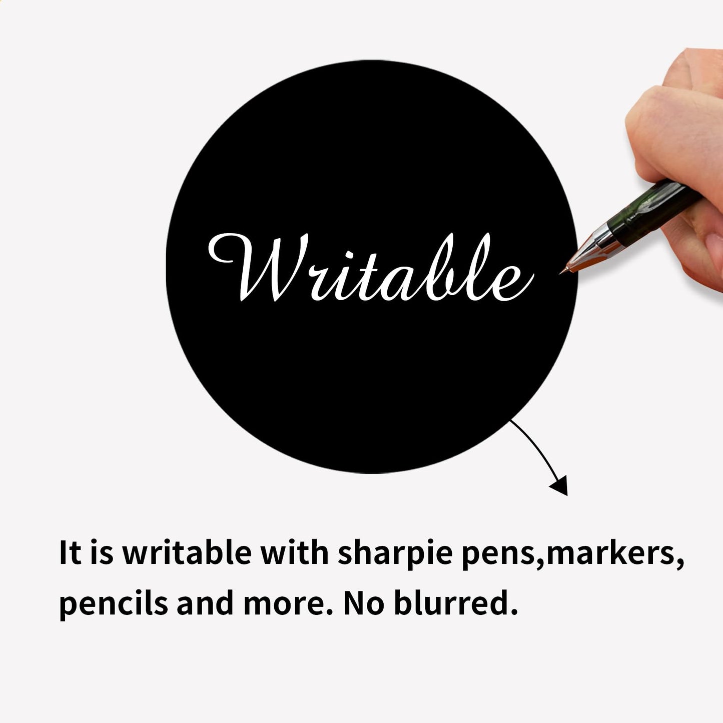 STARLIBOO Black Dot Stickers - 3 Inch Removable Circle Stickers, Writable for Office, Garage Sale, Yard Sale (200 Pcs)