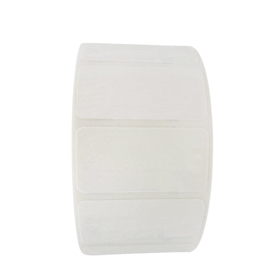 2x1 Dissolvable Labels for Food Storage - Container Stickers, Date Labels (250, Blank) 250 White