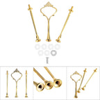 Three-Tier Cake Stand Fittings, Zinc Alloy, Ice Color