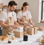 Phomemo M110 Label Maker Machine with Tape Thermal Label Printer Ebony Black 1 printer with 1 roll paper