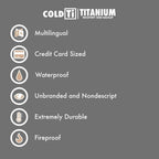 ColdTi titanium Bitcoin seed plates with punch set and seals for secure crypto seed phrase storage, featuring alphabetic punch tools.