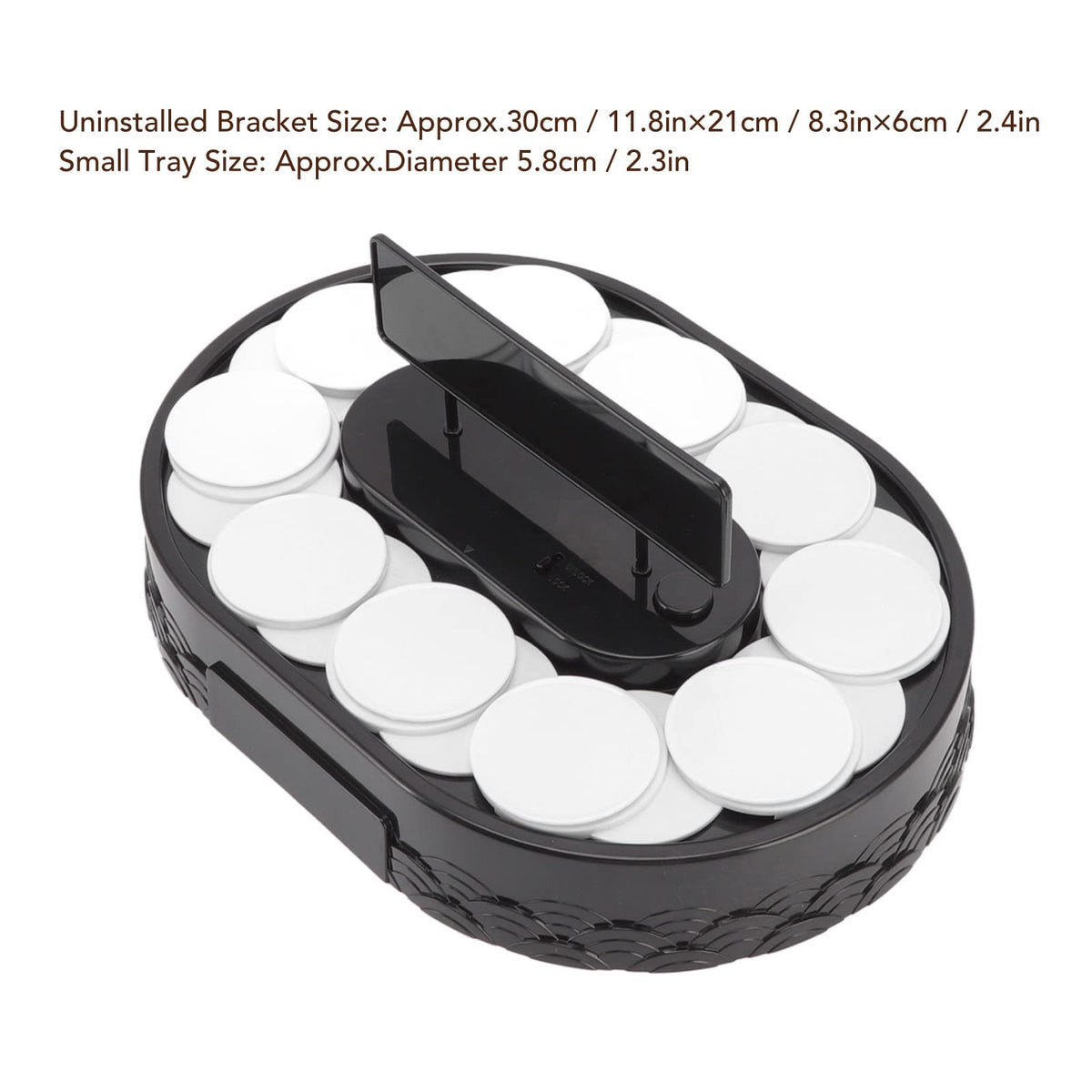 Srliya Sushi Machine Automatic Rotating Table Display Stand Swing Tray Turntable for Sushi Dessert Cupcake (Sushi)