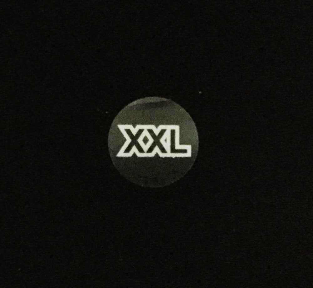 Clear Circle Extra Extra Large XXL Clothing Size Stickers - 3/4 Inch Round, 500 Clear Plastic Adhesive Labels Per Roll for Retail Apparel, Clothing Organization, and Inventory - Made in The USA