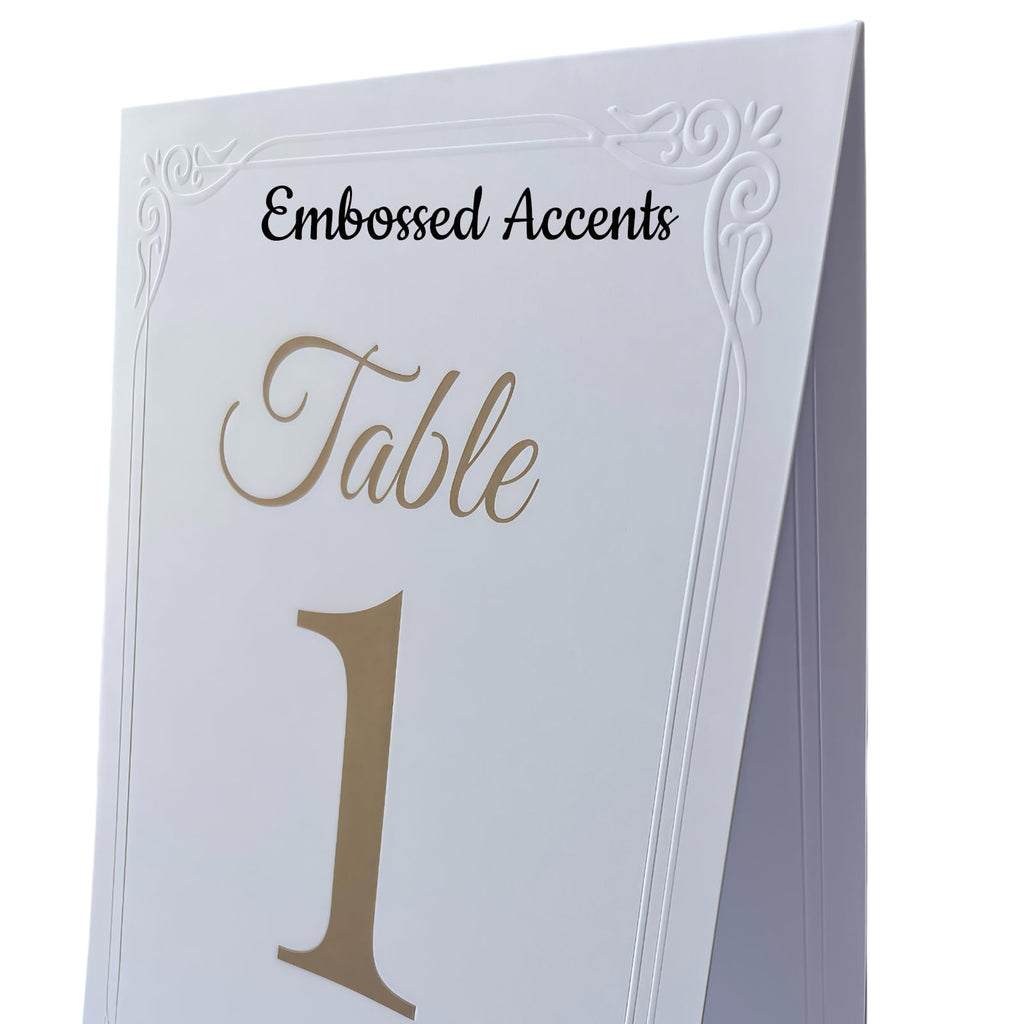 Wedding Table Numbers 1-20 with Head Table, 4" x 6" Table Numbers