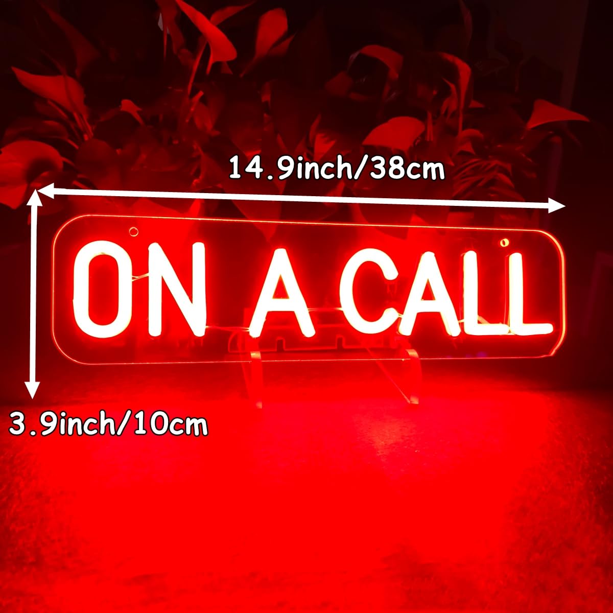 On A Call Neon Sign On a Call Sign for Desk Do Not Disturb Neon Light Sign on call-RED