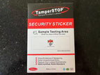 TamperSeals Group - 100pcs Non Transfer Tamper Evident Security Warranty VoidOpen Labels/Stickers/Seals for The Reusable Package and Expensive Surface (Red, 1 x 3.35 inches, Serial Numbers) Red