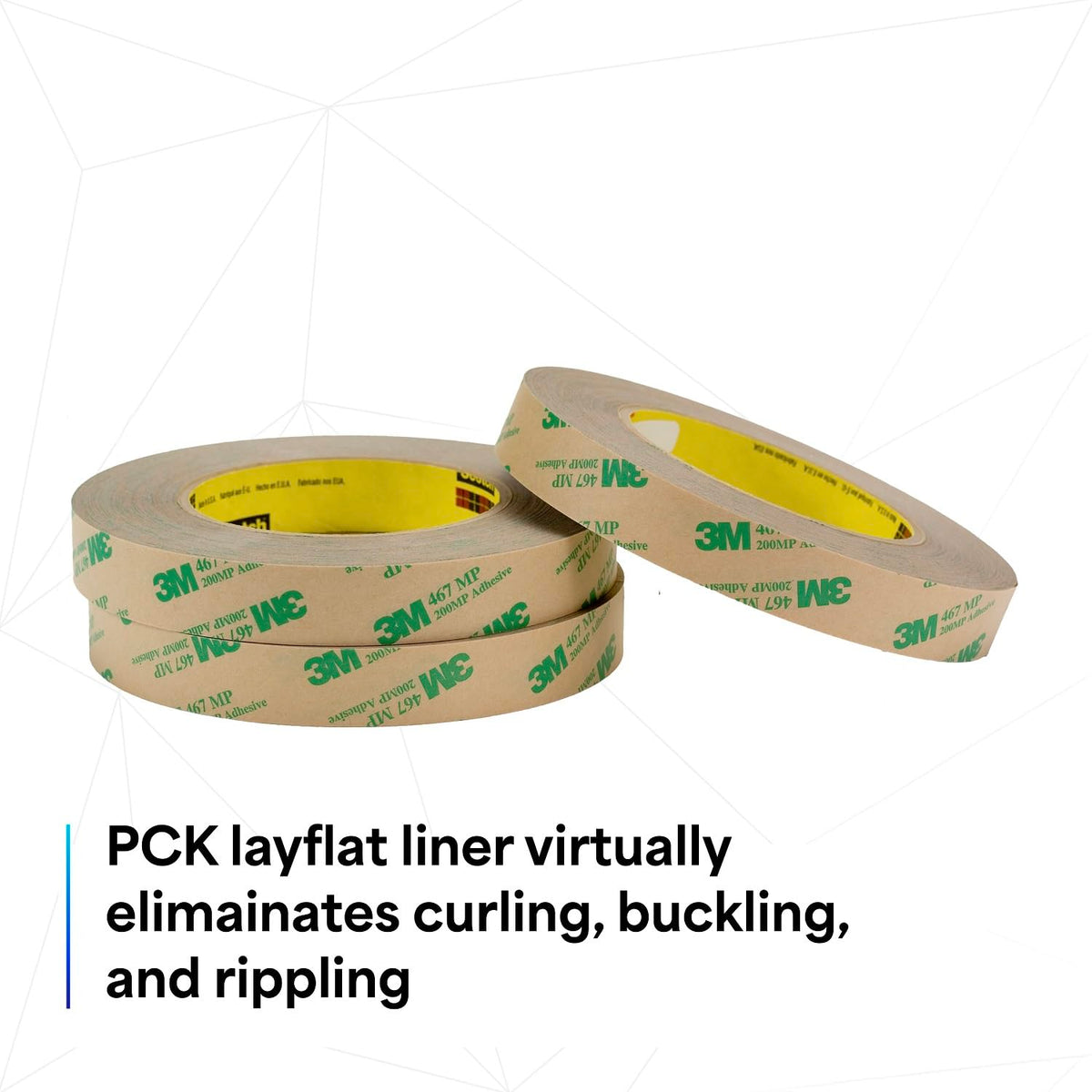 3M 468MP Adhesive Transfer Tape, 0.75" Width x 20yd Length (1 roll)