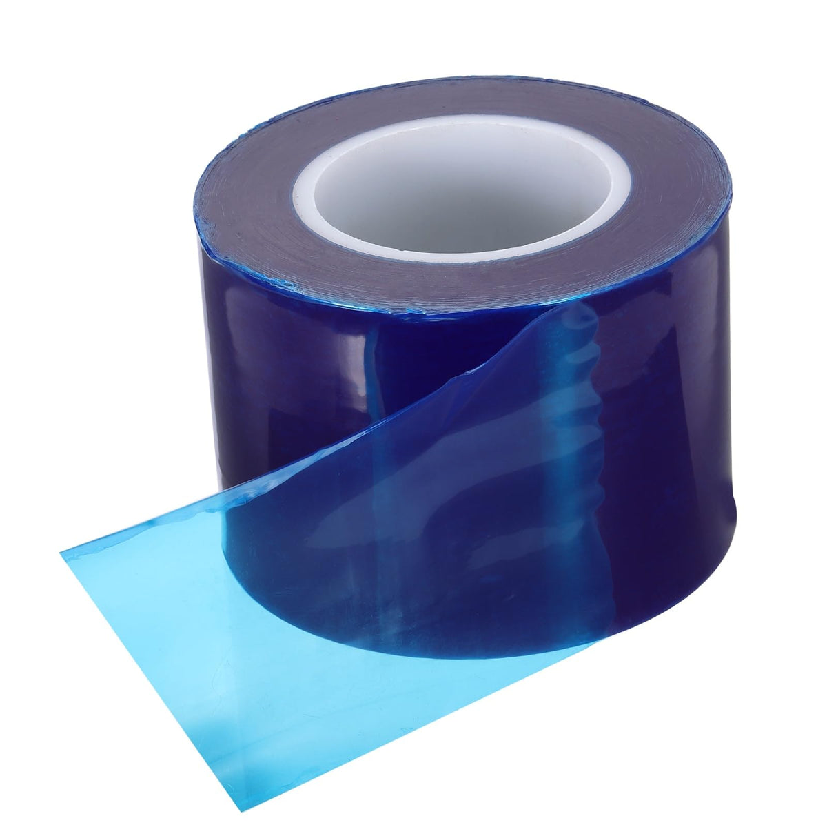 PATIKIL Removable Protective Film Tape, 4 Inch x 656 ft PE Surface Protective Scratch Film Tape Roll for Furniture Electrical Appliances Plastic Hardware No Stickiness, Blue