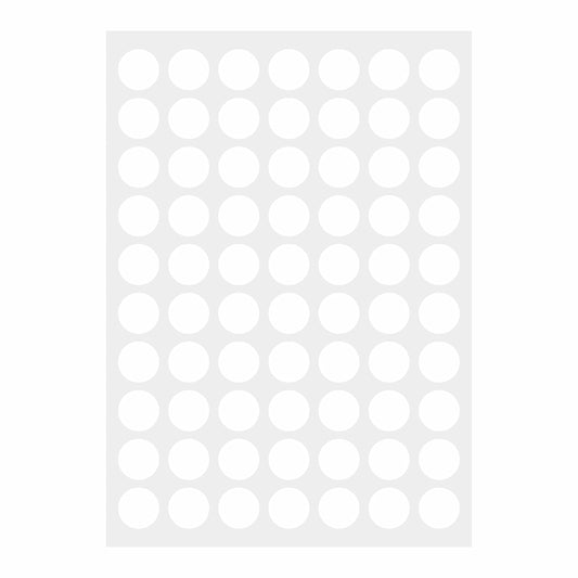 PARLAIM 1050 PCS 3/4 Inch White Circle Stickers, 15 Sheets, 0.75" Round Color Coding Dot Sticker Labels
