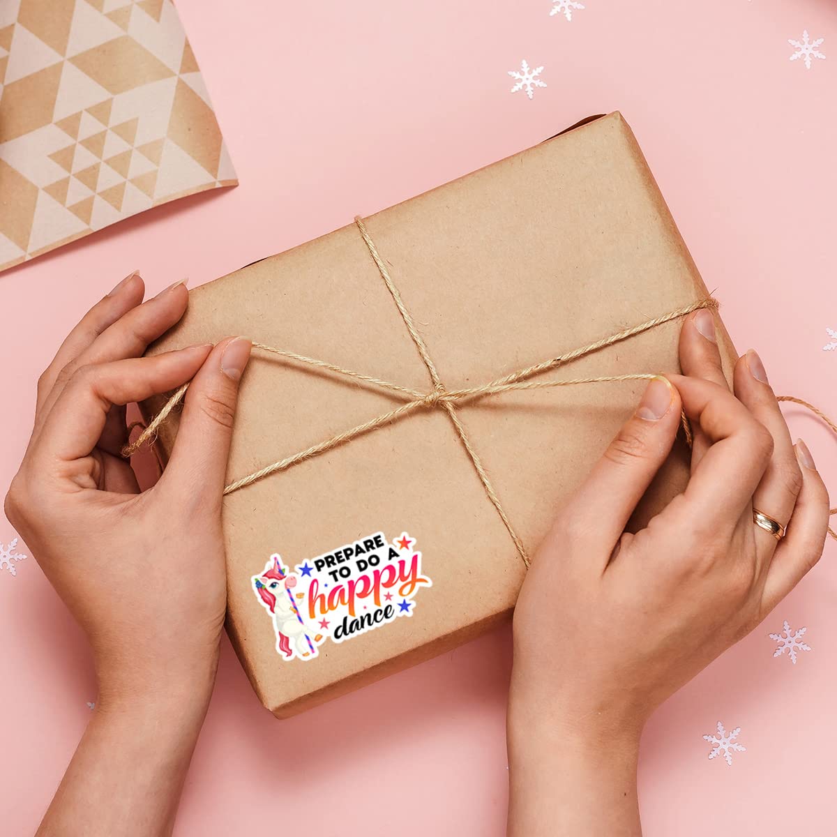 Funny Prepare to Do A Happy Dance Sticker,Cute Small Business Stickers for Mail Envelopes Shipping Package Packing 500 PCS