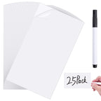 Dry Erase Label Stickers,Self Adhesive Whiteboard Labels with Pens
