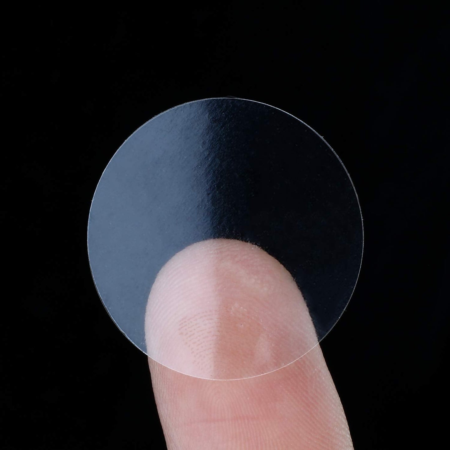 Chinco 1800 Pieces 1" Clear Circle Stickers Clear Seal Label Retail Package Round Seal Labels Adhesive Stickers Round, Transparent for School Envelopes, Box and Gift Packaging 1 Inch