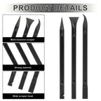 Mozeat Lens 9-piece crevice cleaning tool set with carbon fiber plastic scrapers for car detailing, removing stickers, dirt, and stains.