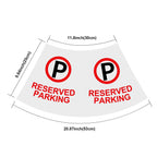 BATTIFE 4 Pack Adhesive Reserved Parking Reflective Traffic Cone Stickers