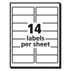 Avery 5162 Laser Labels, Mailing,1-1/3-Inch x4-Inch, 1400/BX, White