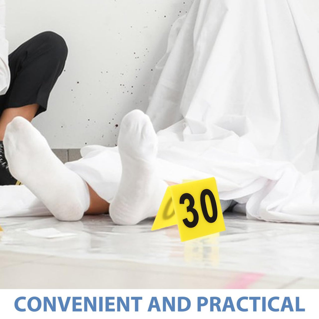 10 pcs Acrylic Crime Scene Evidence Markers