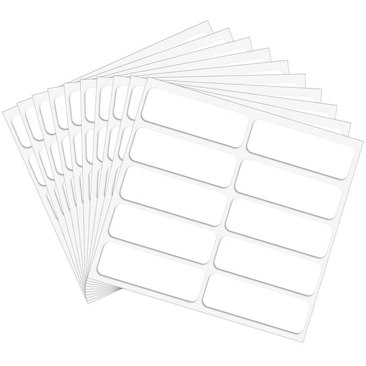 100 Pcs No-Iron Labels for Clothes Washable, Self-Adhesive Personalized Name Labels 1.8" x 0.6" Clothing Labels for School Kids Daycare Nursing Homes Camp Laundry Shop Washer & Dryer Safe 1.8" x 0.6"