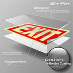 iSYFIX Exit Glow in the Dark Sign, 10x7 Inch, 12 Pack 12 Pk 10x7 Plastic