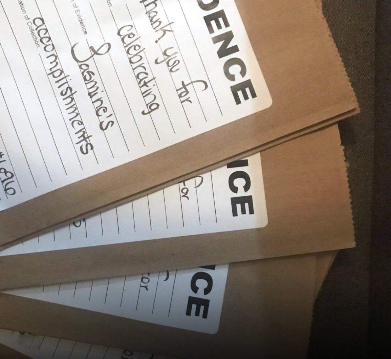 Adhesive Evidence Label 4 X 6 Inches - Stick on Evidence Stickers 100 Evidence Labels Per Pack For Forensics Class,Theme Birthday Party 4x6 inch White