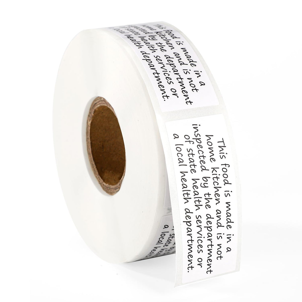 500pcs Cottage Food Law Labels Stickers, 2x1in Square Thermal Printed Adhesive Baked Bread Jam Jar Labels Made in Home Kitchen Baking Inspection Statement for Homemade Bakery Food Packaging